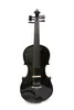 6string Electric Acoustic Violin 4/4 Maple+Spruce Black Handmade Free Case #EV1