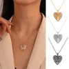 Pendant Necklaces Fashion Love Shape Necklace For Women Simple Angel Wing Inlaid Zircon Mother's Day JewelryPendant