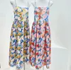 Casual Dresses Summer retro sweet beauty dress floral suspenders holiday wind beach skirt sleeveless sexy 230512