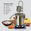 Gör gratis fartyg 10L/20L rostfritt stål Moonshine Still Alcohol Wine Brandy Whisky Distiller Water Distiller Oil Brewing Pure Dew Kit