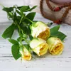 Kwiaty dekoracyjne 70 cm 4 robocze sztuczna róża bukiet materiał kwiatowy materiał sztuki sztuka krajobrazu