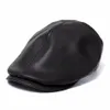 HELT-MENS IVY CAP FAUX LEATHER BUNNET NEWSBOY BERET CABBIE GATSBY FLAT GOLF HAT303W