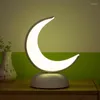 Nachtlichter, Mondlicht, tragbare Schreibtischlampen, Schlafzimmer, Nachttisch, Desktop-LED-Tischlampe, USB-Aufladung, niedliches Baby, Kinder, Schlafen, Heimdekoration