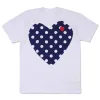 New Sweat Shirt Magliette Mens Designer T Shirt Graphic Tee T-shirt Camicie anti-pillingprint Fashion Wave Point Heart T-shirt Wave-point Hearts and Hearts for Lovers Lpm