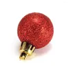 Decorações de Natal 24 PCs Tree penduram ornamentos de 2023 anos para casa de 3 cm de bola de bola decoração de festa de natal