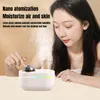 Appliances Colorful Romantic Projection Lamp Air Humidifier USB Charging Dual Nozzle Ultrasonic Cool Aromatherapy Water Essential Oil Diffu