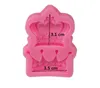 Royal Crown Silicone Fandont Moulds Silica Gel Crowns Chocolate Mold Candy Mould Cake Decorating Tools Solid Color