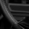 Крышка рулевого колеса мягкая перфорированная кожаная крышка для Elantra Veloster 2023 i30