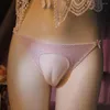 Onderbroek 2023 Ssisy slipje sexy mannen zijdeachtige zak ondervertegenwoordigs ondergoed ondergoed verbergen Gaff vormgevende briefs crossdress transgender boyshort