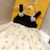 23ss kids designer clothes girls Dress Princess dresses summer dress Patchwork chiffon suspender dress skirts High quality kids clothes a1