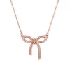 Niche Trend Double Ring Female Star Full Diamond Temperament Singapore Chomel Clavicle Chain Holiday Gift