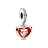 925 Sterling Srebrny Dangle Charm Dzień Matki Nowy 2023 Haibei Dual Color Dynamic Releas