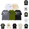 2023 Summer Designer Mens T-shirts Gallery Depts Shirt Vintage Wash Do Old Skeleton Car Graffiti Print Casual Loose Short Sleeve T-Shirt Galleryes Depts Geometric