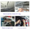 Koevoeten Car Paintless Dent Removal Rods Automotive Crowbar Push Rods Hooks Auto Dent Repair Hail Remover Hooks Rod 6pcs/set