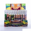 Курительные трубы Pyrex Glass One Hitter Tipe Accessories Bat 4 -дюймовый Colorf Cartoon Steamroller ручной масляной горелки