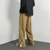 Men's Pants Khaki Black Casual Men Fashion Oversized Wide Leg Streetwear Hip-hop Loose Straight Mens Joggers Trousers