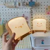 Veilleuses Toast Led Kawaii Lumière Décoration Maison Chambre Chevet Salon Éclairage Intérieur Enfants Mignon Lampe De Table Cadeau USB Charge