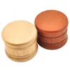 Wooden Smoke Grinder Portable House Smoke Accessories Metal Tobacco Grinders Mixed Colors