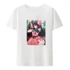 Heren t shirts oshi no ko personages katoen t-shirts oshinoko anime stijl nostalgia vrouwelijke kleding y2k tops vrouwen otaku vintage harajuku