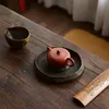 Tea Stone Tea Tray Teapot Decoration Plate Water Storage Natural Volcanics Antique Kungfu Board Teaware Home Table Office Accessorie