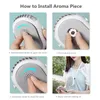 Fans 2000mAh Battery Aromatic Hanging Neck Fan Portable Desktop Wearable Personal Fan for Eyelash Make Up with Adjustable Lanyard