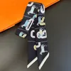 23Style Fashion Designer Stripe Print Bags Scraf Silk Scarves Hantera väskbandanas bagage Lady Wedding ljuddämpare France Wallet Purse Handväska