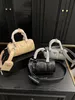 Sac à cylindre en cuir à la mode pour sac à bandoulière pour femme, logo à sequins en métal, sac à oreiller à fermeture à glissière, sac nano en cuir de vachette rétro de luxe ID michafl_kops