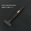 Hammer Edc High Quality 440c Steel Hammer Ebony Handle Small Hammer Leather DIY Craft Manual Clock Repair Tool