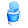 Machines 260W Semiutomatische mini -wasmachine 4,5 kg PP Plastic enkele emmer pure koperen motorwasmachine met uitdroging met uitdroging