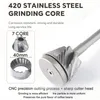 Manual Coffee Grinders Manual Coffee Grinder Adjustable Steel Core Burr Grinding Mill 420 Stainless For Kitchen Hand Espresso Coffee Milling Tool 230512