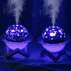 Nawilżacze Starry Sky Projekcja lampa lampa powietrza nawilżającego aromaterapia dyfuzor dla dzieci Pokój świąteczny