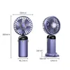 Fans Draagbare draagbare elektrische ventilatoren LED-display USB Hangende nekkoelventilatoren Desktop Vouwen Zomerlucht Draagbare nekbandventilatoren