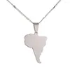 Pendant Necklaces Stainless Steel Map Of South America Necklace Pendants Trendy Charm Jewelry