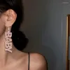 Kolczyki Dangle akrylowe litery w kształcie kobiecie moda kropla