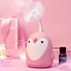 Appliances Ultrasonic Air Humidifier USB Aroma Diffuser Penguin 3 in 1 Colorful Night Light Electric Essential Car Air Purifier Mist Maker