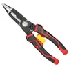 Tang Multifunctional Electrician Pliers Long Nose Pliers Wire Stripper Cable Cutter Terminal Crimping Cutting Professional Hand Tools