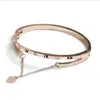 designer di braccialetti per le donneBracciale digitale da donna Cuore color pesca Bracciale rosa semplice Bracciale da uomo in oro