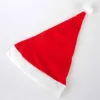 Chapéu de chapéu de Papai Noel vermelho Ultra macio de Natal Chapéus de cosplay XMS decoração adultos Capas de festa ou circunferência da cabeça adulta Tamanho 56-58cm FY2322
