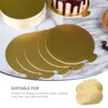 Conjuntos de utensílios de jantar 50 pcs mousse bolo de mouse brases que servem bandejas redondas bandejas decorativas descartáveis ​​decors