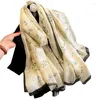 Foulards 2023 marque femmes foulard en soie printemps chaud châle enveloppement Foulard Hijab cou cravate cheveux femme plage étoles Echarpe Bandana