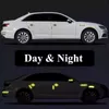 NIEUW 14PCS Auto achteruitkijkspiegel Reflecterende stickers Stickers Stickers Auto Styling Nacht Rijveiligheid Waarschuwing Deur Tail Reflector Accessoire