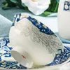 مجموعات أدوات المائدة أدوات المائدة مجموعة الجملة 58 Peacock Jingdezhen Ceramic الصينية الصينية Bone Bowl