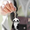 Emballage cadeau Panda Keychain Purse Sac à dos Sac à main Hanging Charm Bag Decor