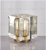 Tischlampen, komplett aus Kupfer, luxuriös, postmodern, minimalistisch, für Schlafzimmer, Arbeitszimmer, Bar, Nachttisch, kreative Kristall-Leselampe im Hongkong-Stil