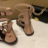 Buty sandałowe kobiety 2023 platforma gumowa letnie obuwie na zewnątrz swobodny komfort gladiator