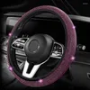 Steering Wheel Covers Car Rhinestones Cover With Crystal Diamond Sparkling Suv Protector Auto Accessoeies