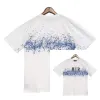 Дизайнерская футболка с ограниченным тиражом Mens Mens Rabbit Year Новые пары Tees Street Wear Summer Fashion Splash-Iink Print Print Пара короткие рукава 833391156