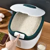 Opbergflessen 5/10kg keuken rijstmeelcontainer emmer korrel afgesloten potrookkastkeukens dispenser voedsel