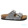 2023-Luxury Designer tofflor Boston Cogs Sandaler Cork Fashion Leather Platform Slides Dhgates Birkns Män Kvinnor utomhusskor för flip flops 36-45