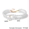 Strand Trendy Imitation Perles Bracelet Pour Femmes À La Main Perle Charme Exquis Bracelets Bijoux Femme Dames Partie